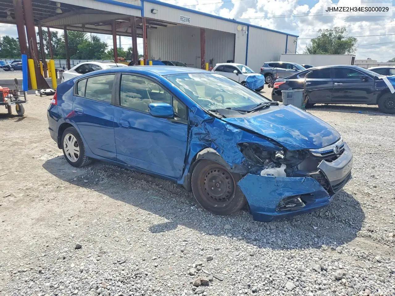 2014 HONDA INSIGHT VIN JHMZE2H34ES000029 — фото 4