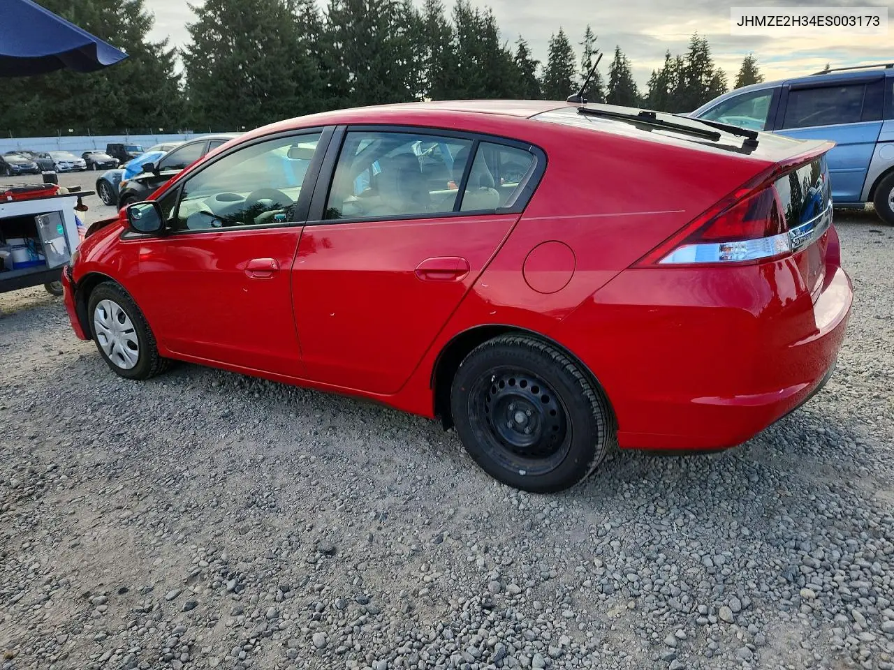 2014 HONDA INSIGHT VIN JHMZE2H34ES003173 — фото 2