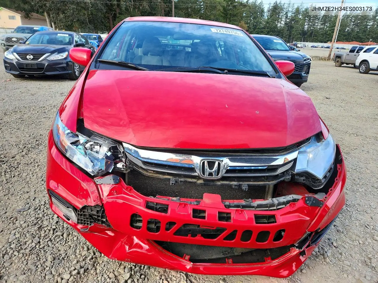 2014 HONDA INSIGHT VIN JHMZE2H34ES003173 — фото 5