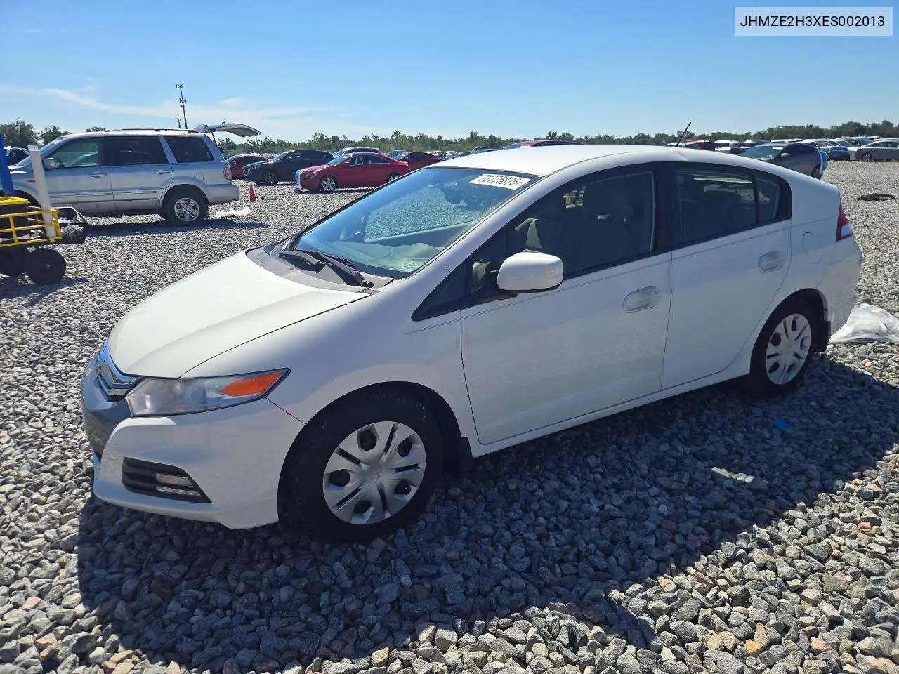 HONDA INSIGHT 2014, VIN JHMZE2H3XES002013