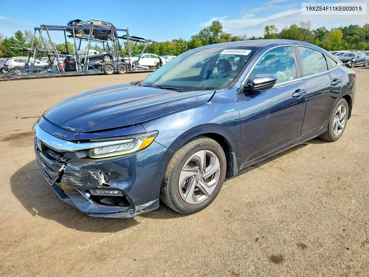 HONDA INSIGHT 2019, VIN 19XZE4F11KE003015