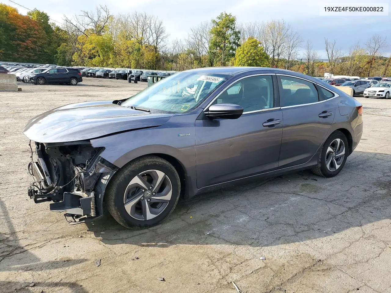 HONDA INSIGHT 2019, VIN 19XZE4F50KE000822