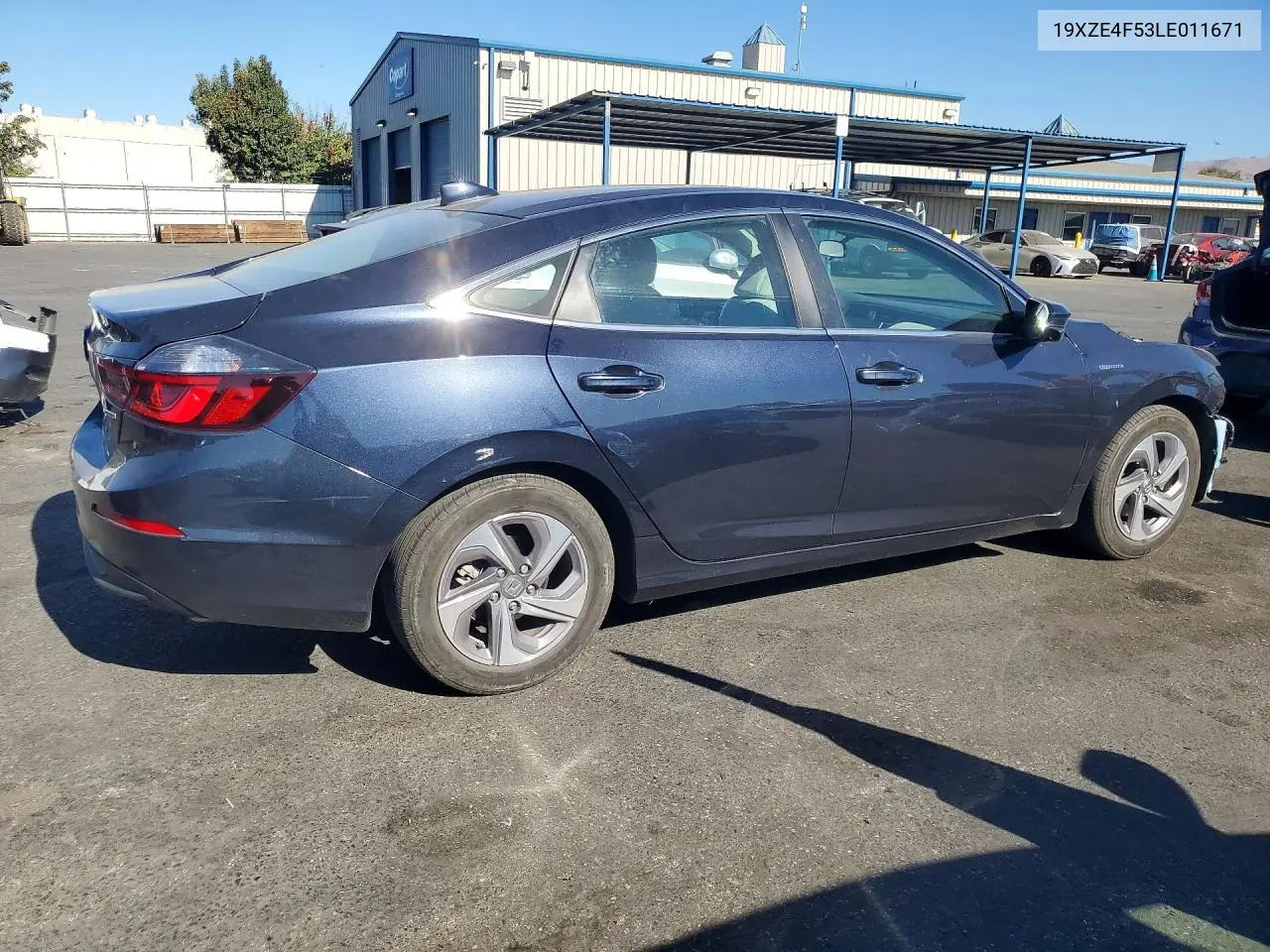 2020 HONDA INSIGHT VIN 19XZE4F53LE011671 — фото 3