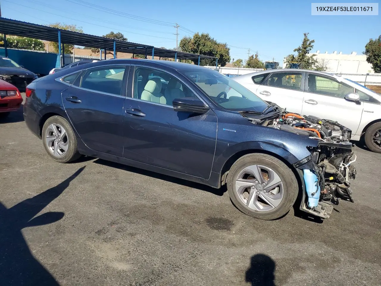 2020 HONDA INSIGHT VIN 19XZE4F53LE011671 — фото 4