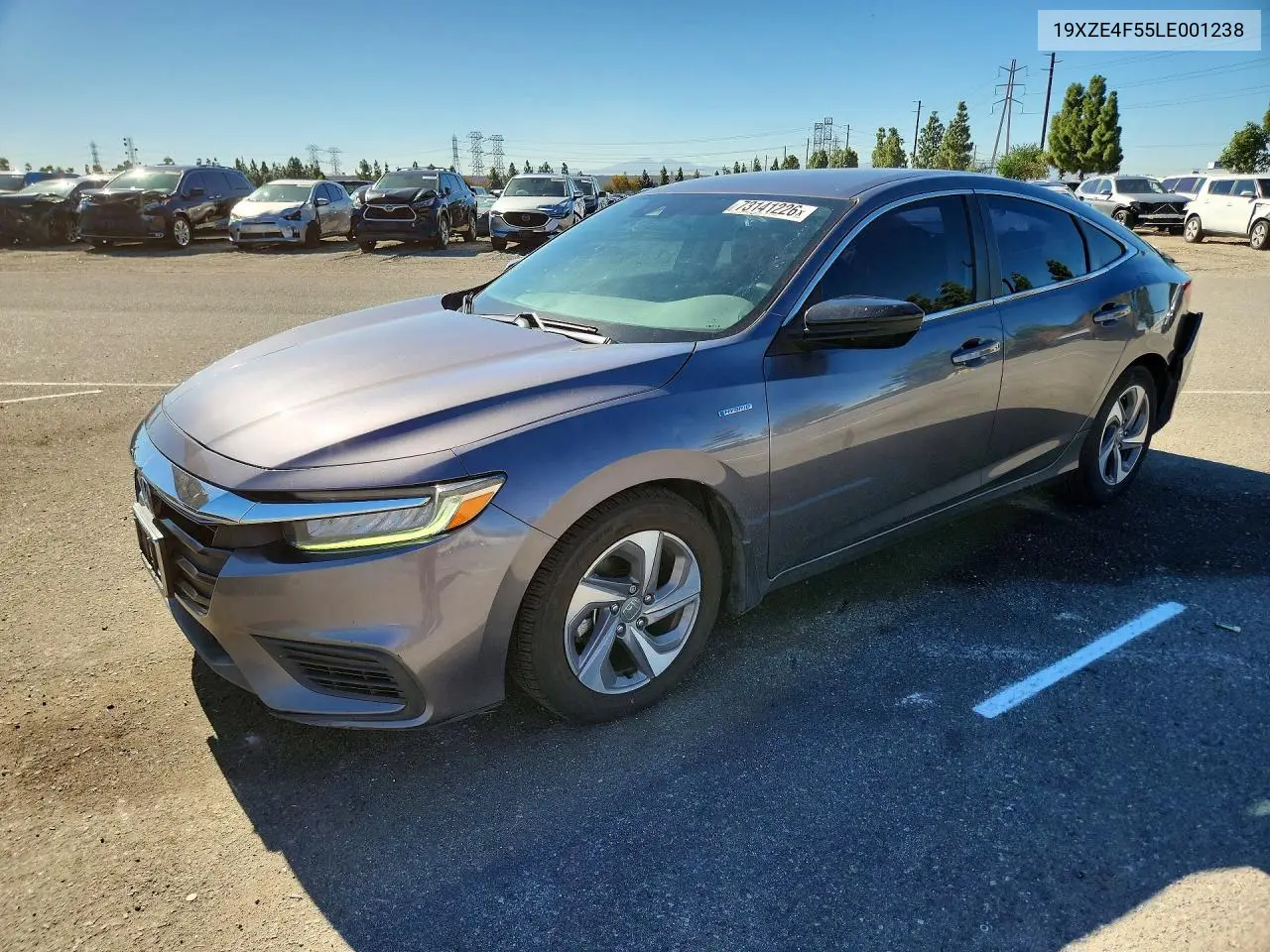 HONDA INSIGHT 2020, VIN 19XZE4F55LE001238