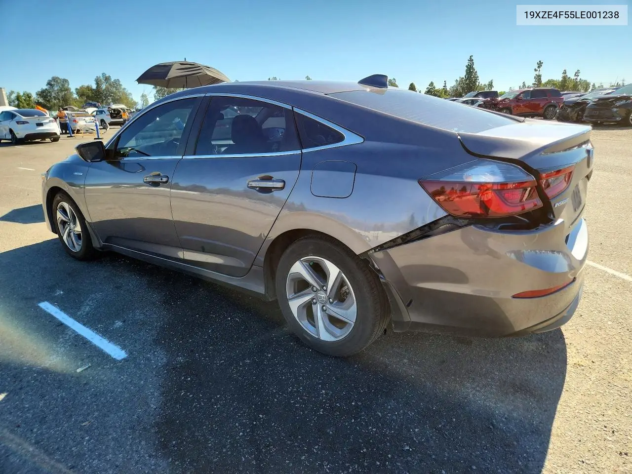 2020 HONDA INSIGHT VIN 19XZE4F55LE001238 — фото 2
