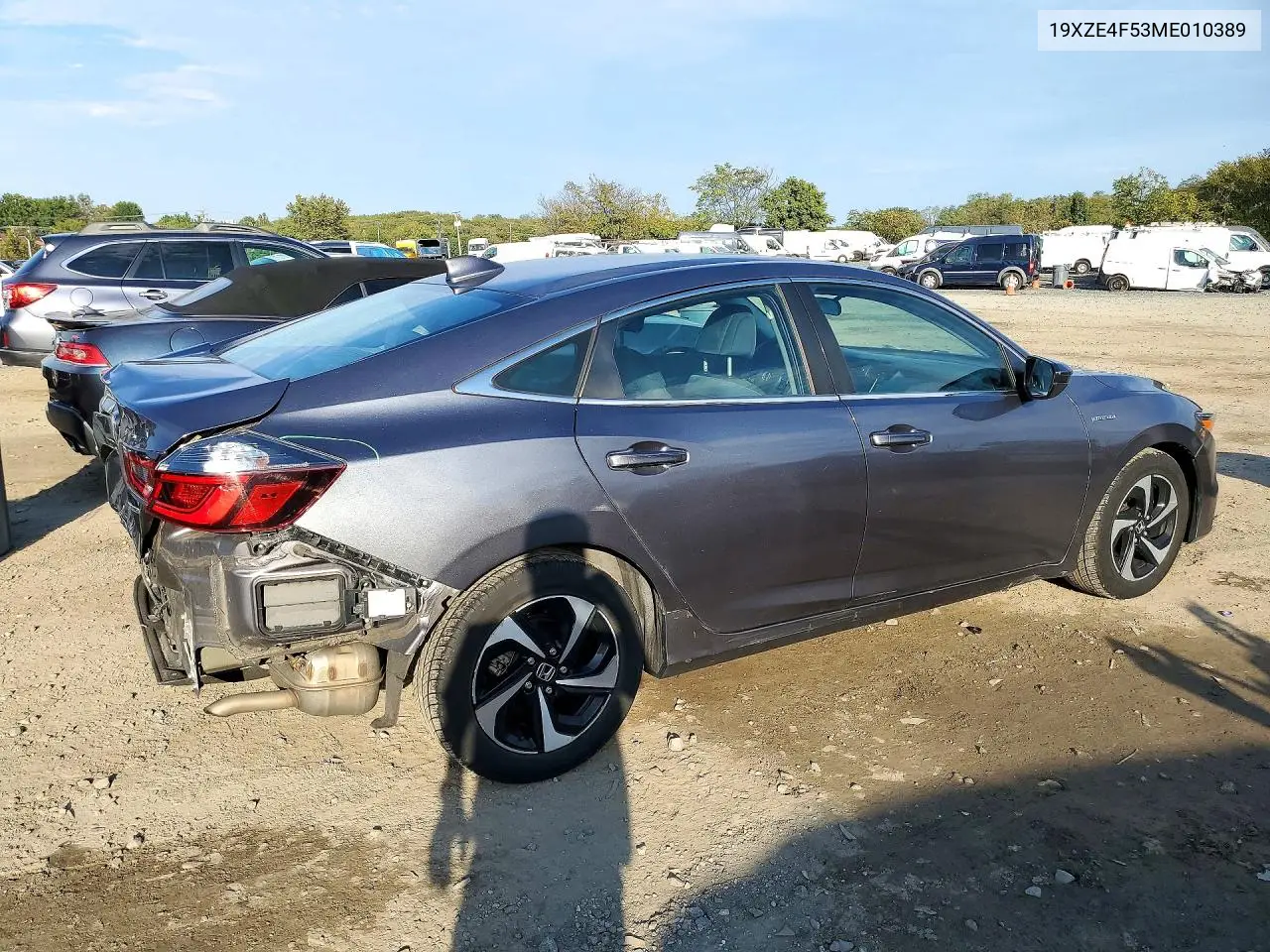 2021 HONDA INSIGHT VIN 19XZE4F53ME010389 — фото 3