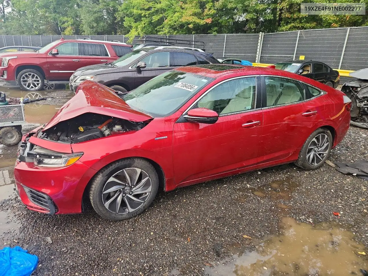 HONDA INSIGHT 2022, VIN 19XZE4F91NE002277