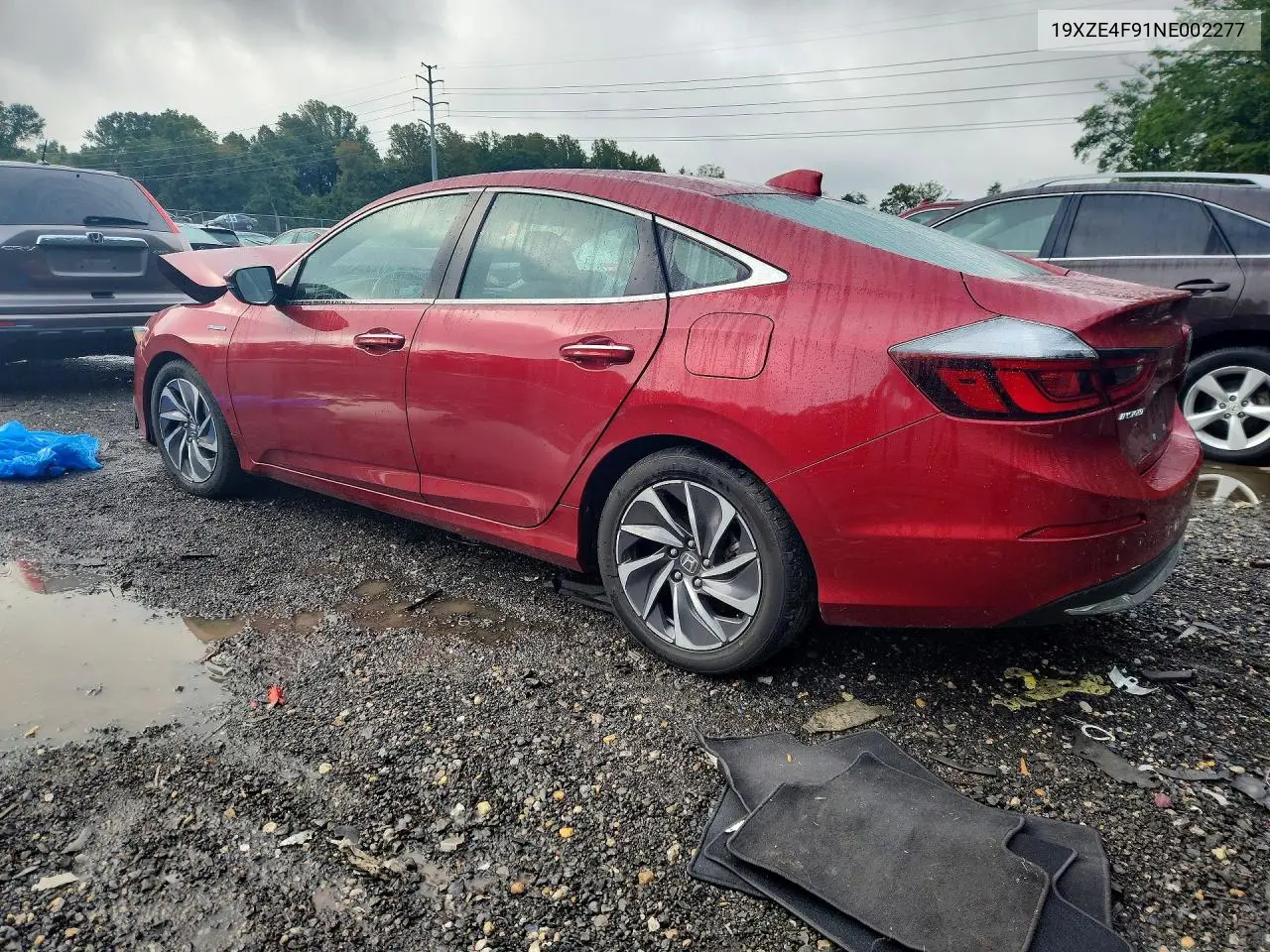 2022 HONDA INSIGHT VIN 19XZE4F91NE002277 — фото 2