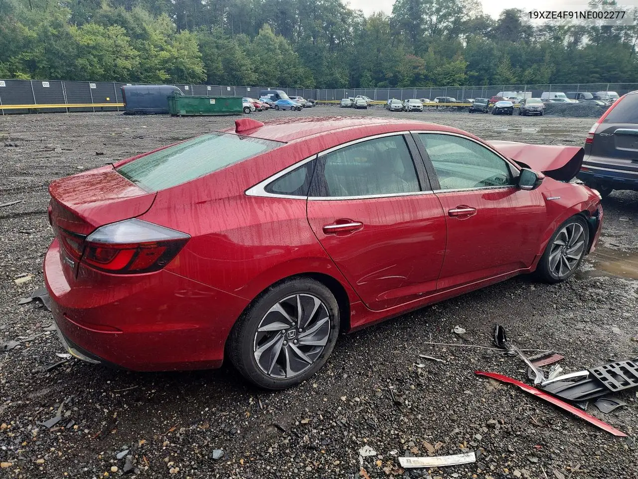 2022 HONDA INSIGHT VIN 19XZE4F91NE002277 — фото 3