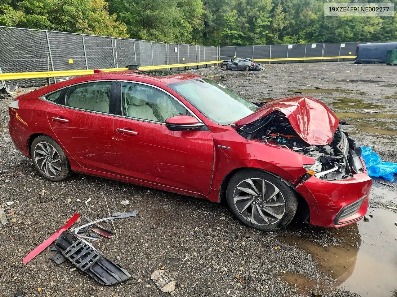 2022 HONDA INSIGHT VIN 19XZE4F91NE002277 — фото 4