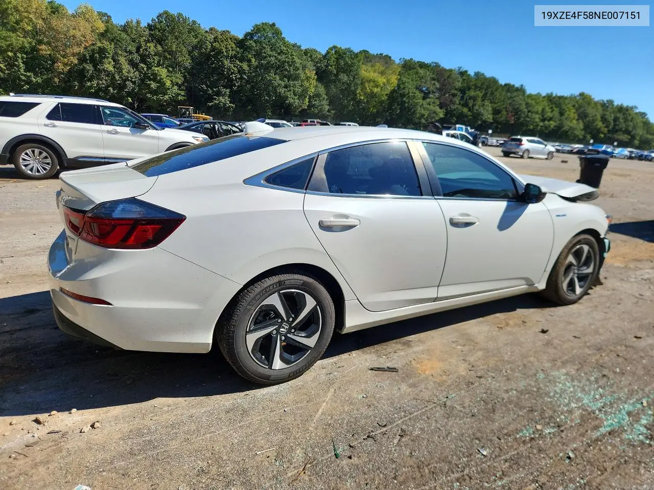 2022 HONDA INSIGHT VIN 19XZE4F58NE007151 — фото 3