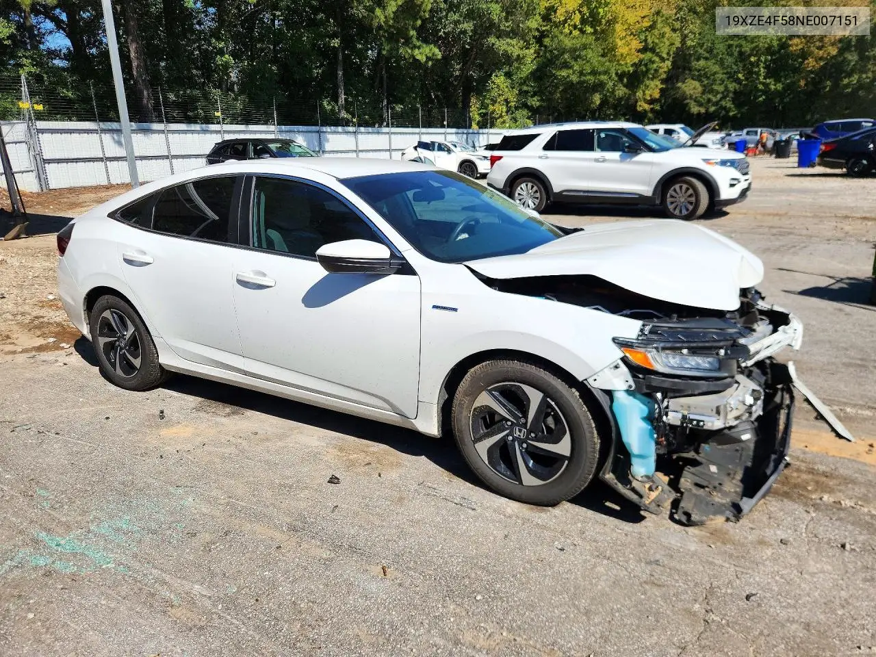 2022 HONDA INSIGHT VIN 19XZE4F58NE007151 — фото 4