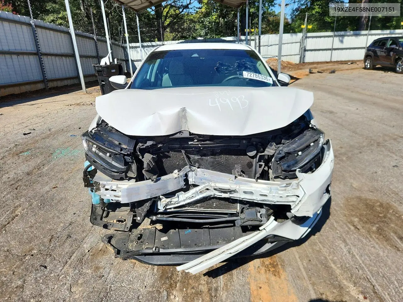 2022 HONDA INSIGHT VIN 19XZE4F58NE007151 — фото 5