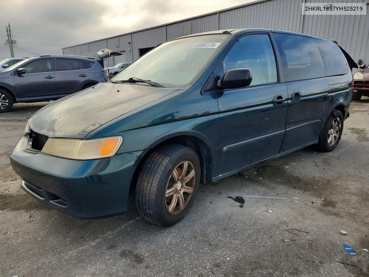 HONDA ODYSSEY 2000, VIN 2HKRL1857YH525219