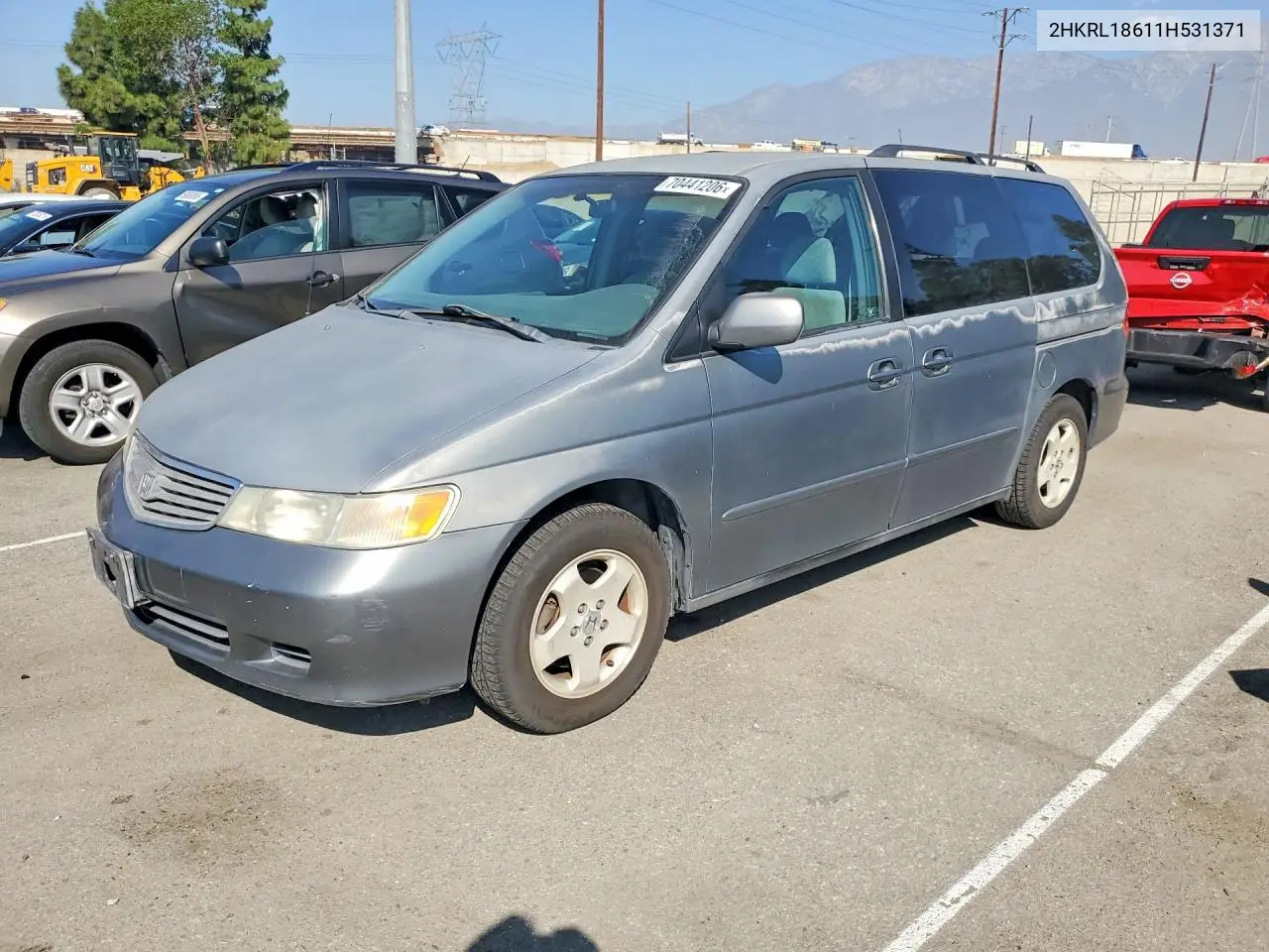 HONDA ODYSSEY 2001, VIN 2HKRL18611H531371