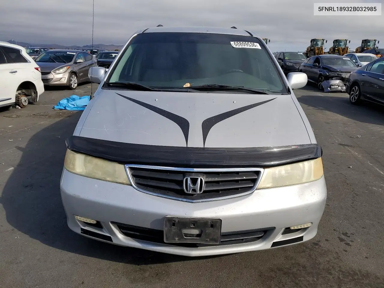 2002 HONDA ODYSSEY VIN 5FNRL18932B032985 — фото 5