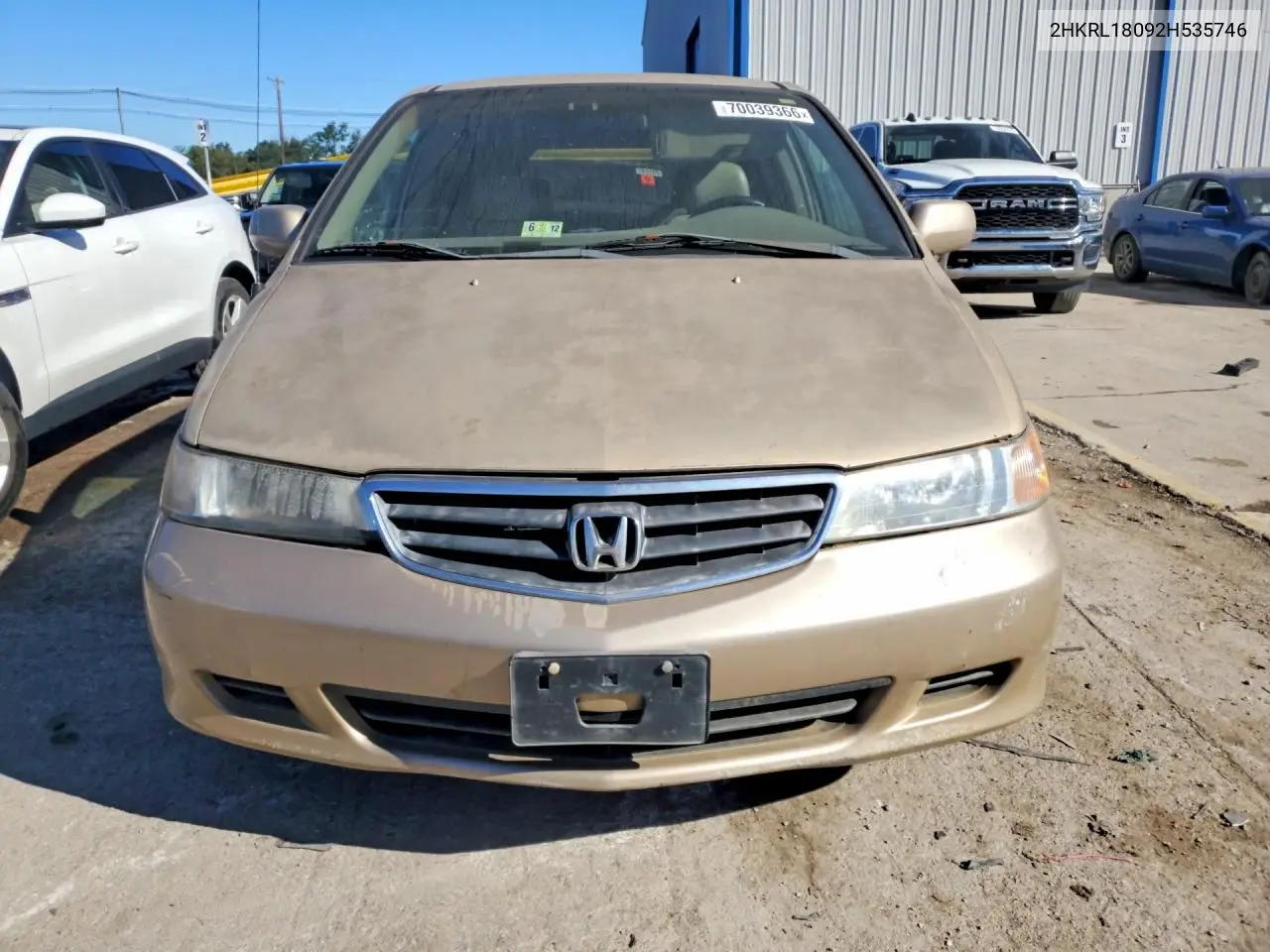 2002 HONDA ODYSSEY VIN 2HKRL18092H535746 — фото 5