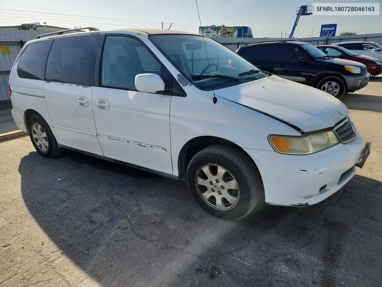 2002 HONDA ODYSSEY VIN 5FNRL18072B046163 — фото 4