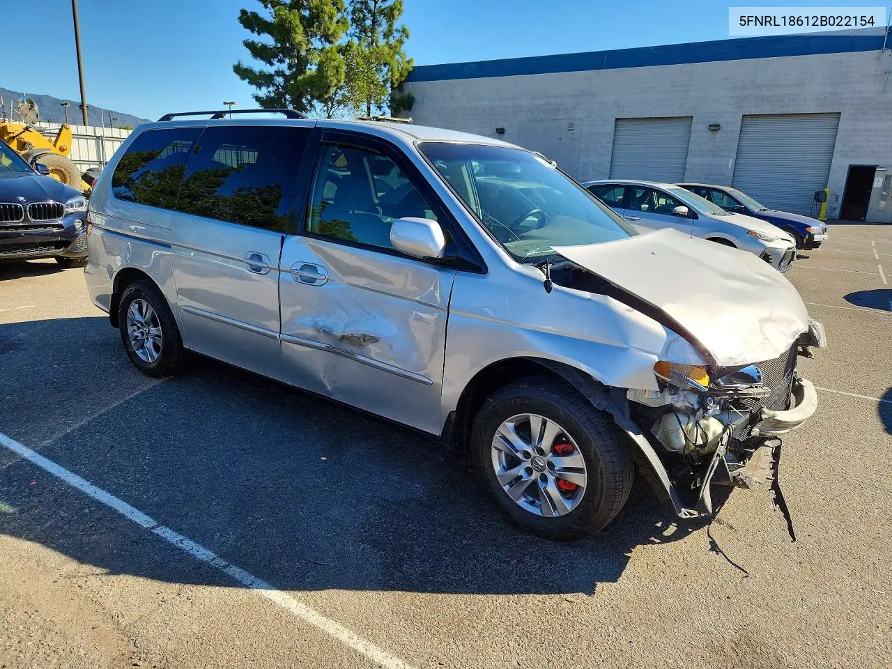 2002 HONDA ODYSSEY VIN 5FNRL18612B022154 — фото 4