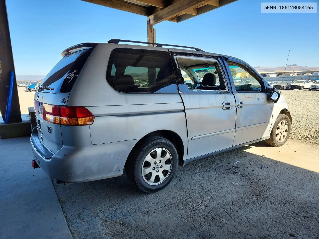 2002 HONDA ODYSSEY VIN 5FNRL18612B054165 — фото 3