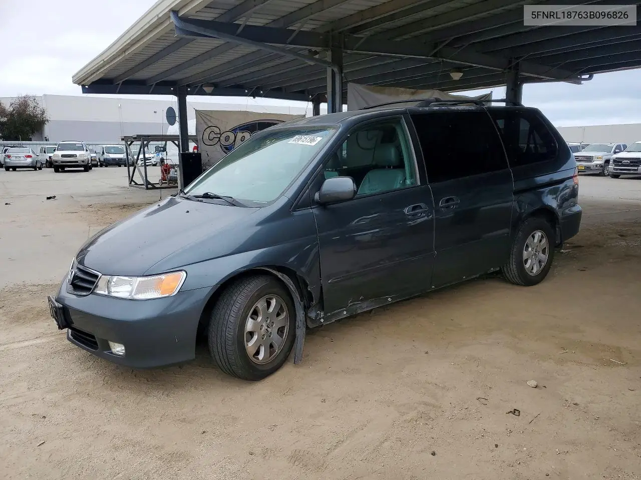 HONDA ODYSSEY 2003, VIN 5FNRL18763B096826