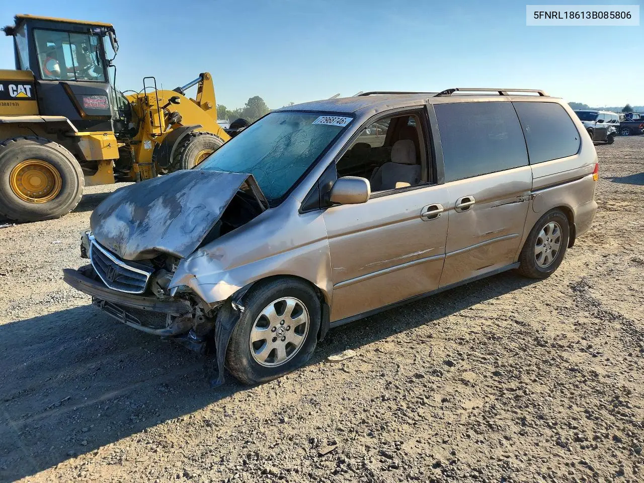 HONDA ODYSSEY 2003, VIN 5FNRL18613B085806