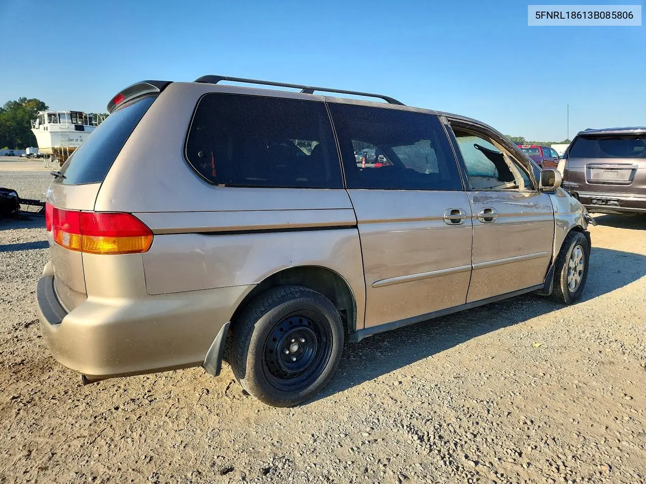 2003 HONDA ODYSSEY VIN 5FNRL18613B085806 — фото 3