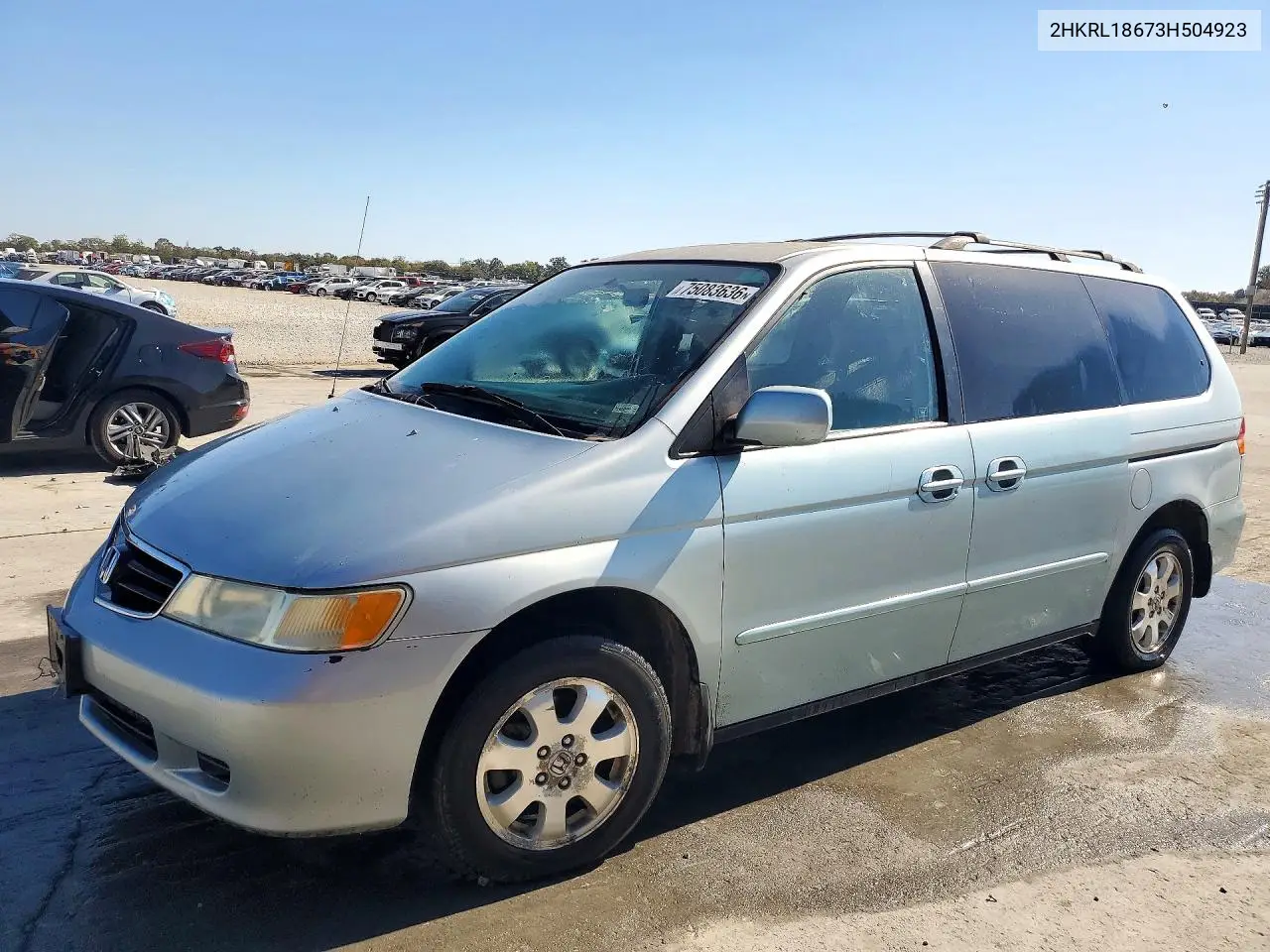 HONDA ODYSSEY 2003, VIN 2HKRL18673H504923
