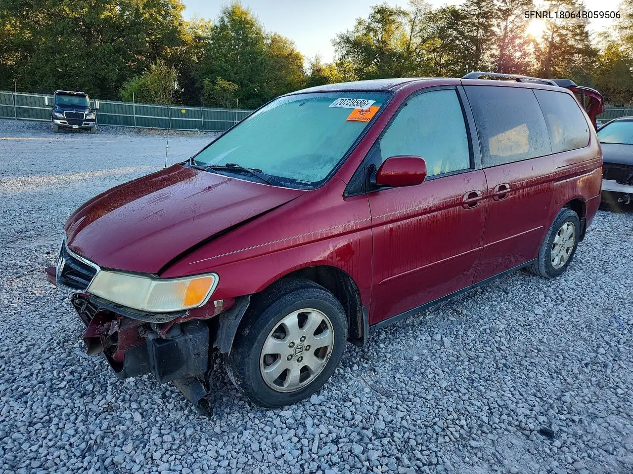 HONDA ODYSSEY 2004, VIN 5FNRL18064B059506
