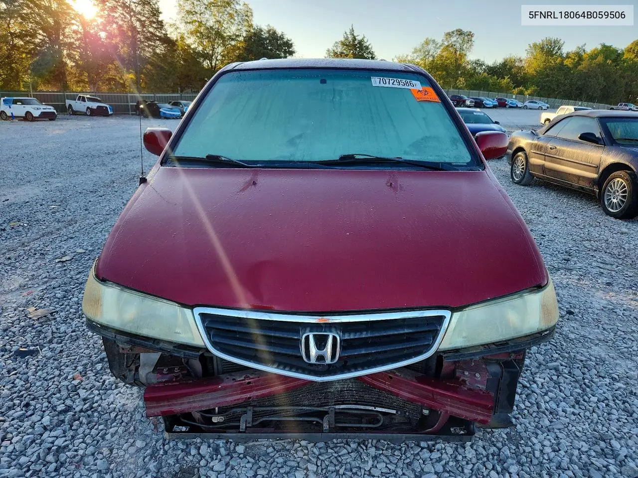 2004 HONDA ODYSSEY VIN 5FNRL18064B059506 — фото 5