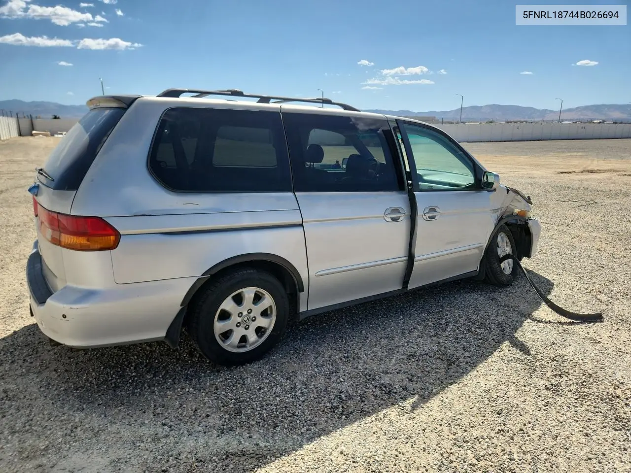 2004 HONDA ODYSSEY VIN 5FNRL18744B026694 — фото 3
