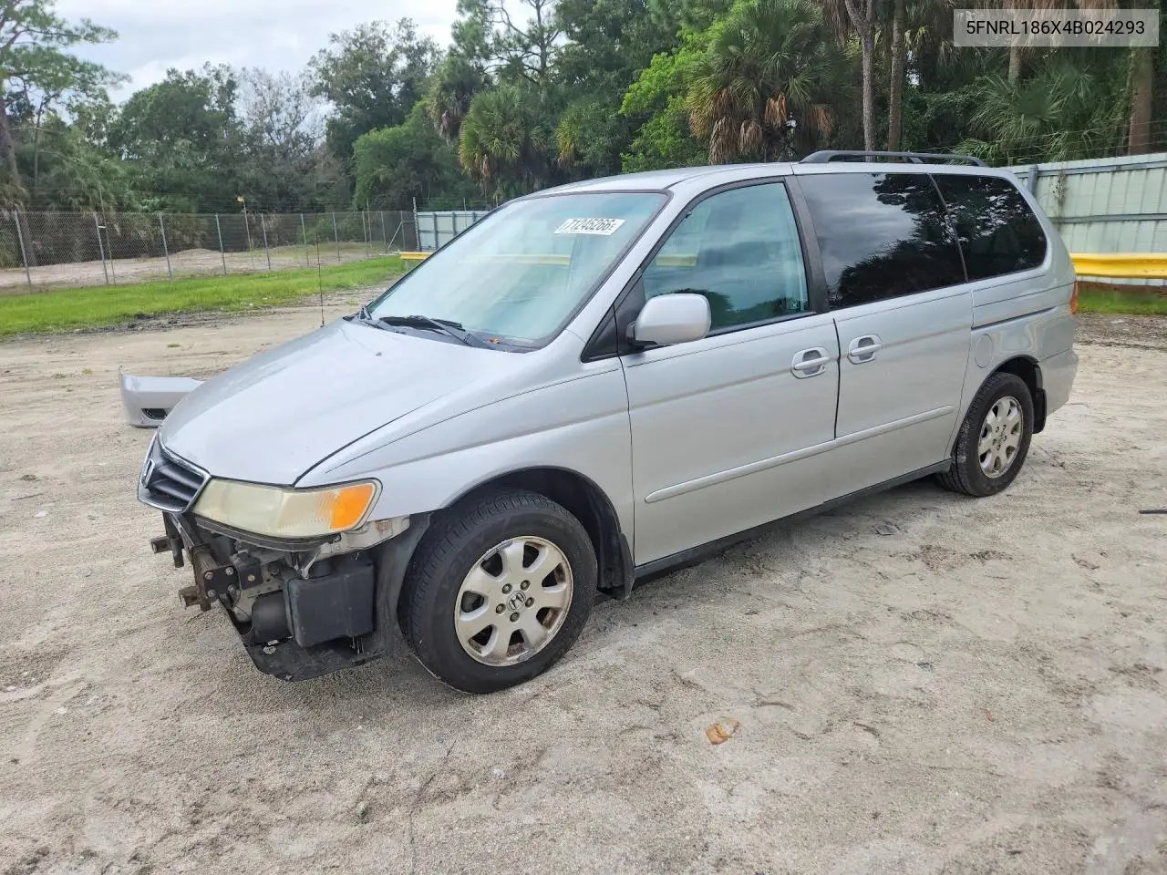 HONDA ODYSSEY 2004, VIN 5FNRL186X4B024293