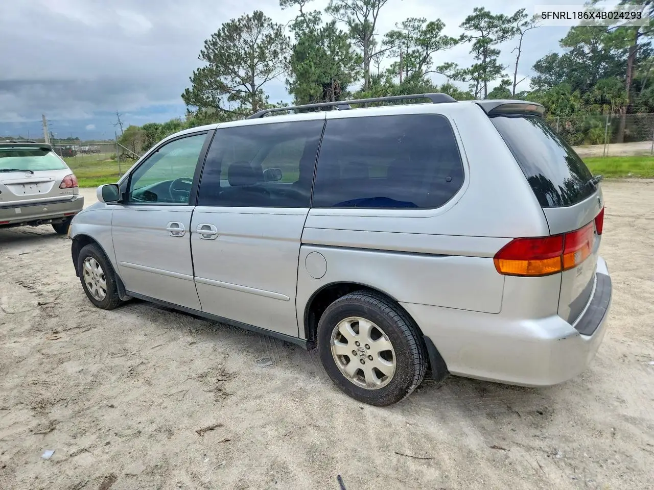 2004 HONDA ODYSSEY VIN 5FNRL186X4B024293 — фото 2