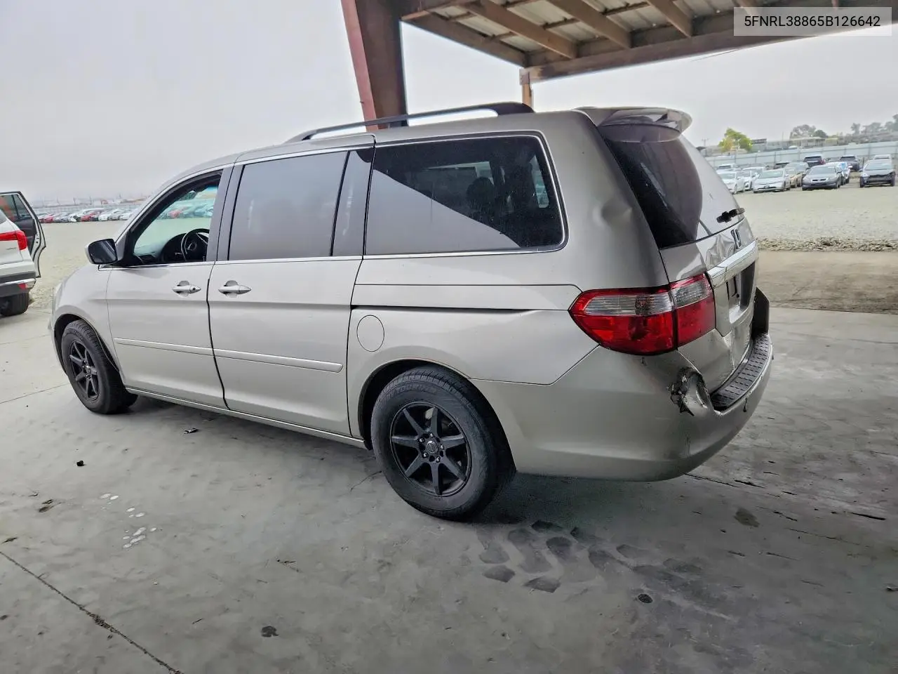 2005 HONDA ODYSSEY VIN 5FNRL38865B126642 — фото 2