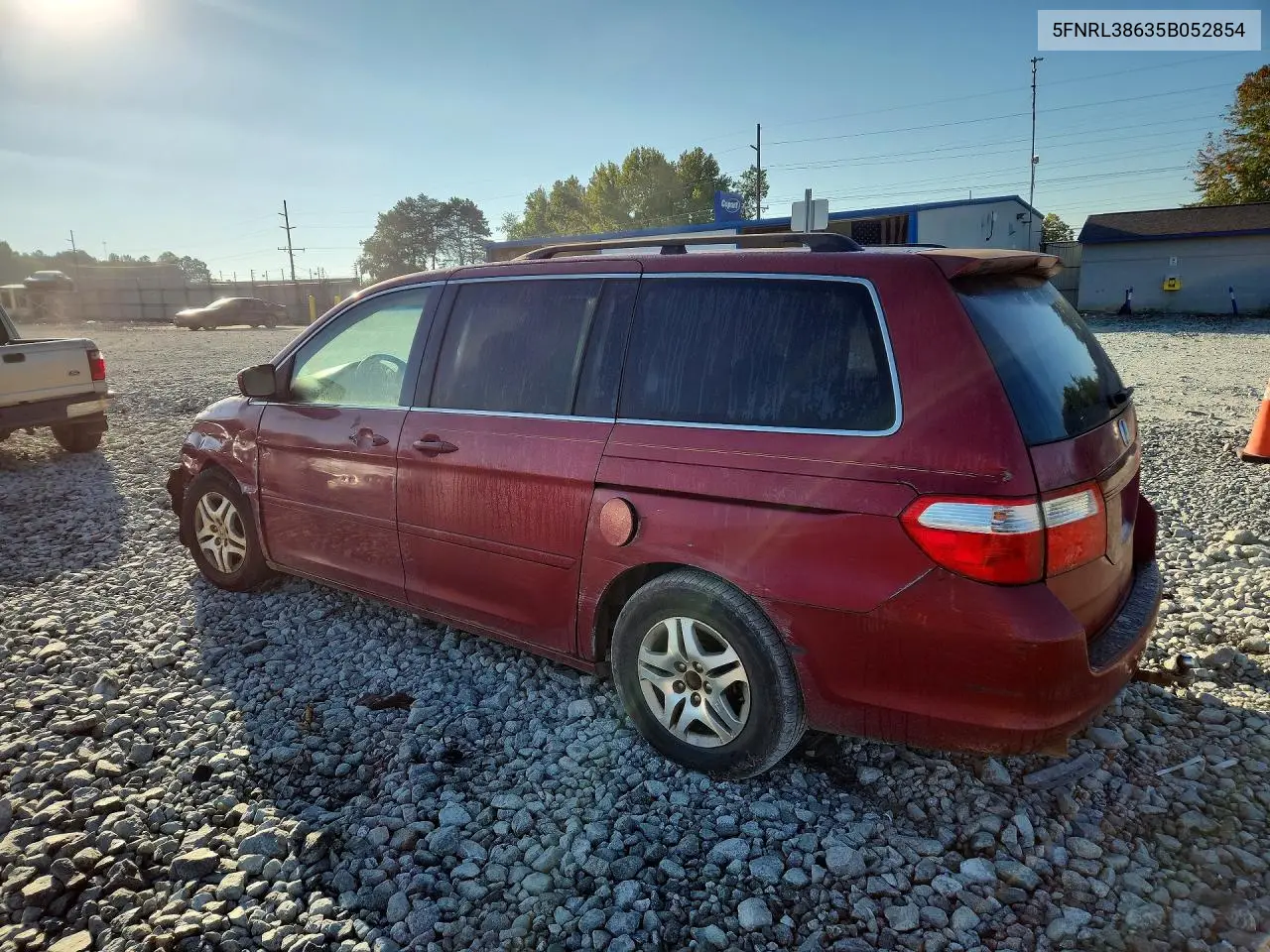 2005 HONDA ODYSSEY VIN 5FNRL38635B052854 — фото 2