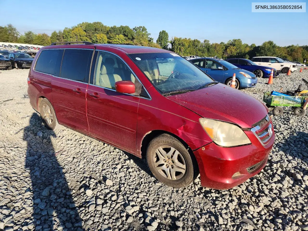 2005 HONDA ODYSSEY VIN 5FNRL38635B052854 — фото 4