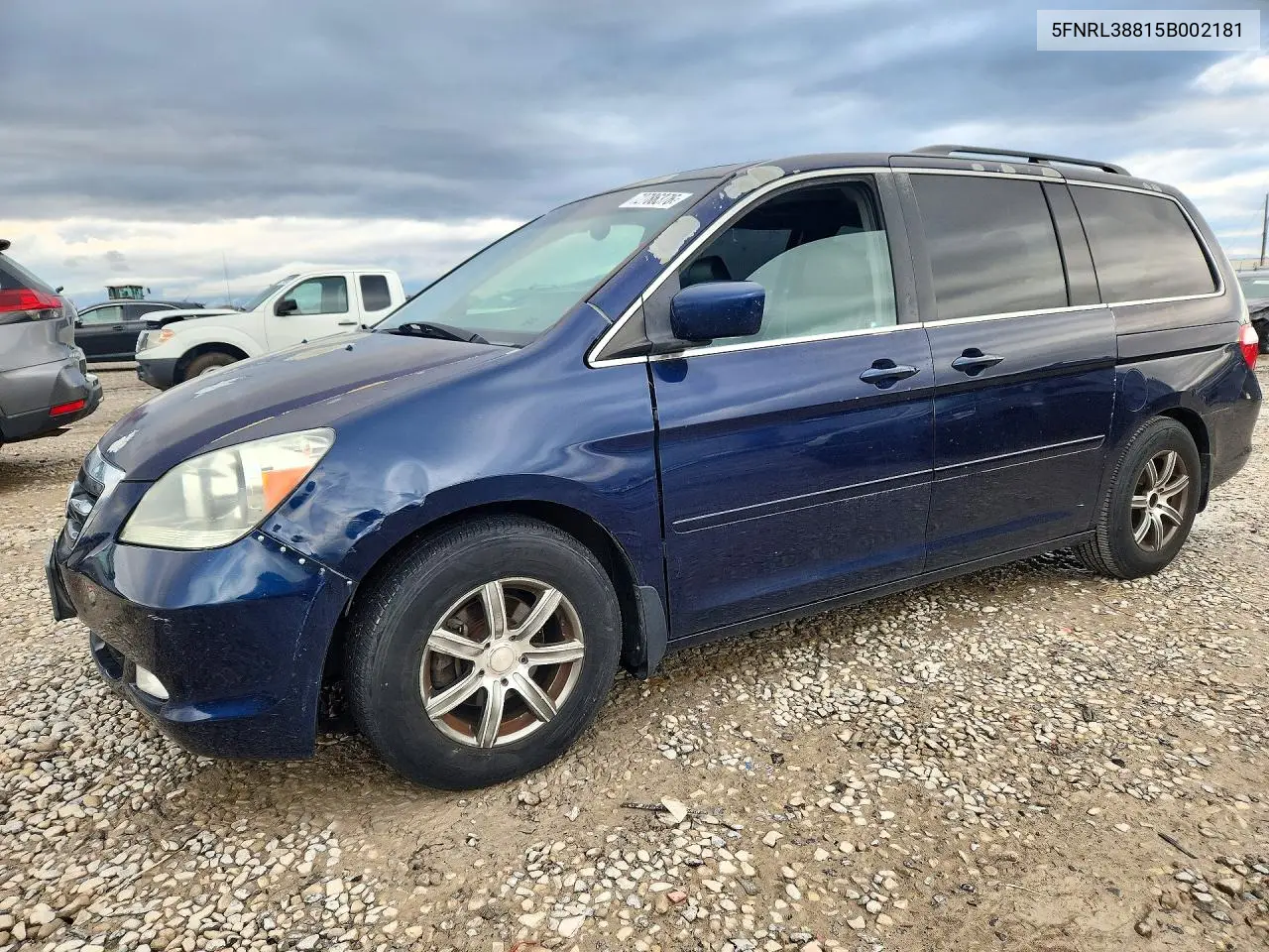 HONDA ODYSSEY 2005, VIN 5FNRL38815B002181
