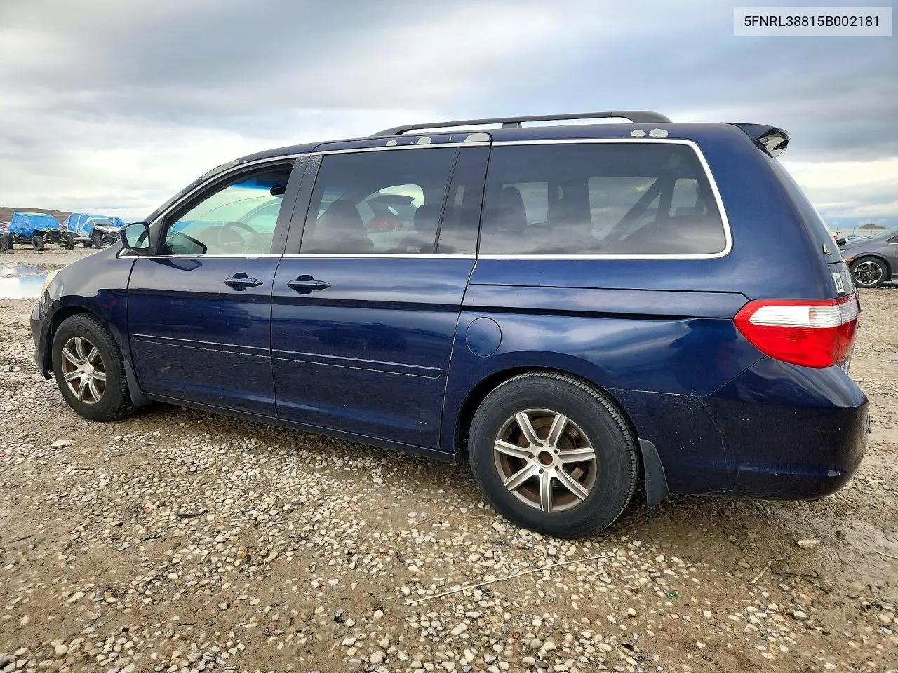 2005 HONDA ODYSSEY VIN 5FNRL38815B002181 — фото 2