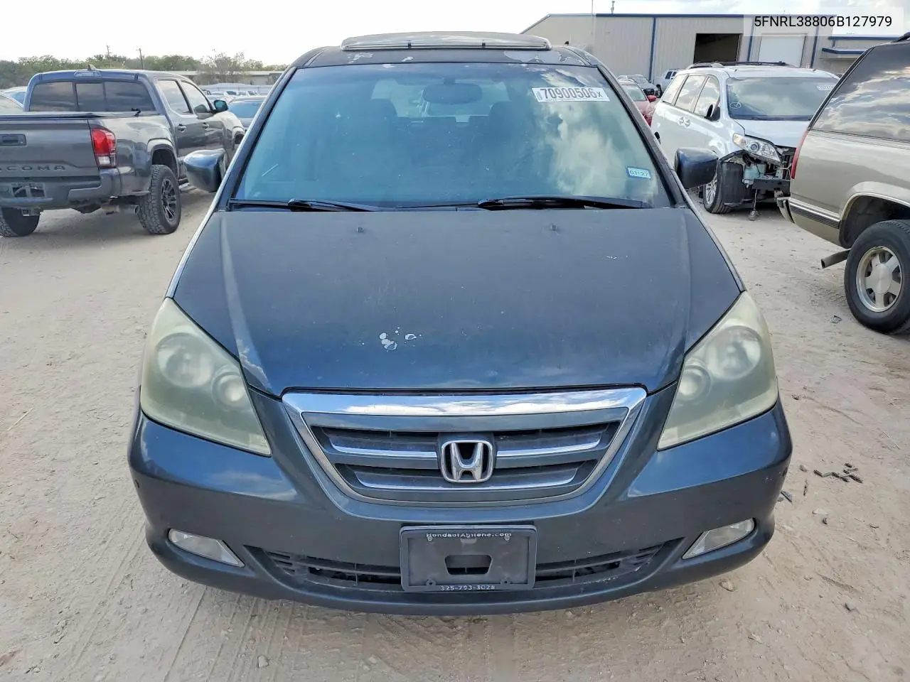 2006 HONDA ODYSSEY VIN 5FNRL38806B127979 — фото 5