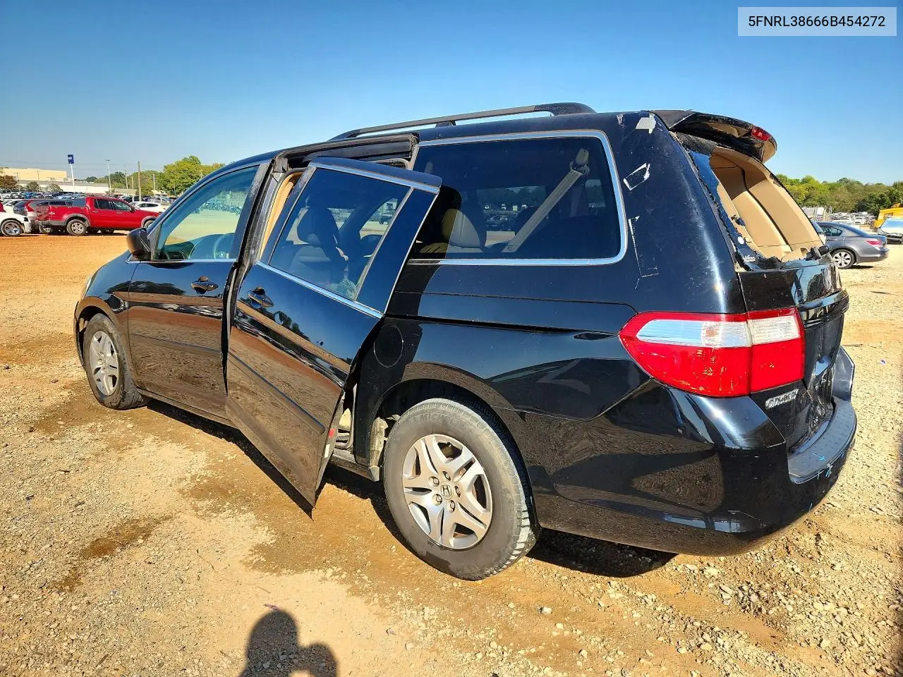 2006 HONDA ODYSSEY VIN 5FNRL38666B454272 — фото 2