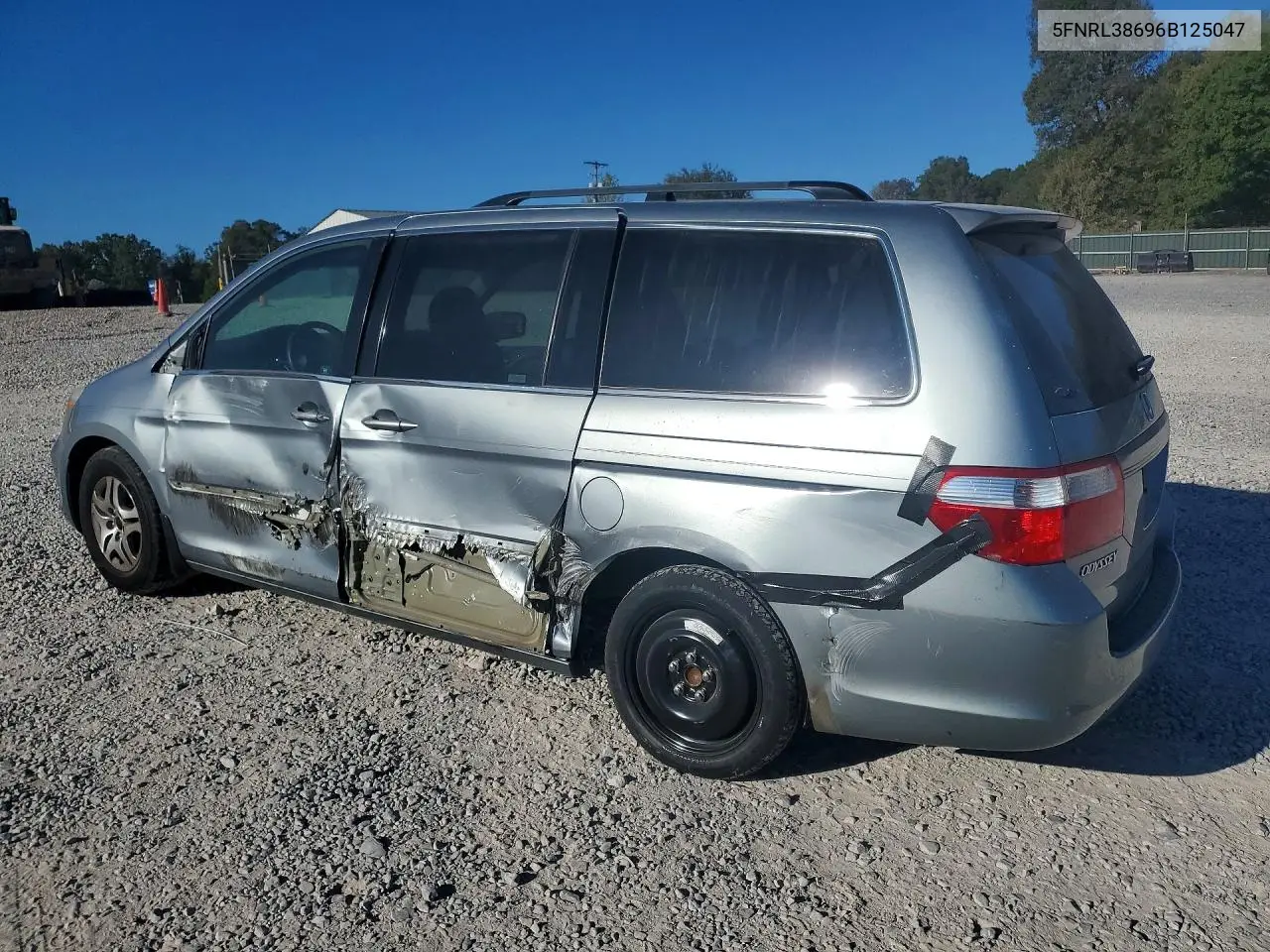 2006 HONDA ODYSSEY VIN 5FNRL38696B125047 — фото 2
