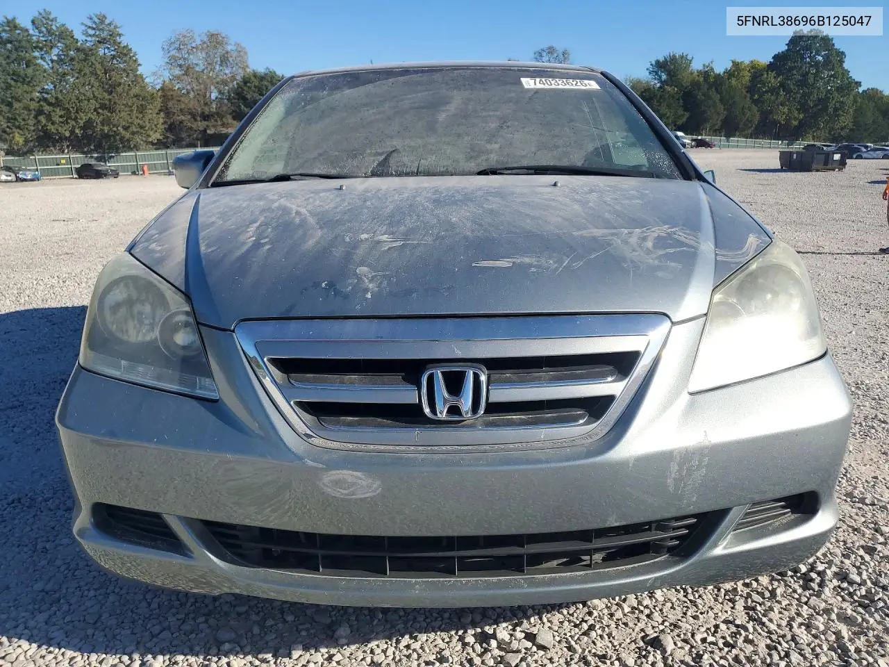 2006 HONDA ODYSSEY VIN 5FNRL38696B125047 — фото 5