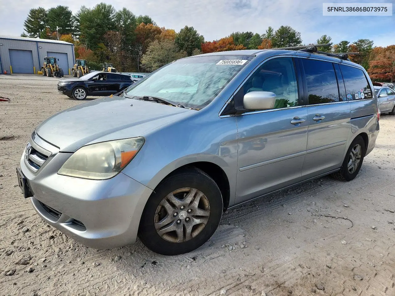 HONDA ODYSSEY 2006, VIN 5FNRL38686B073975