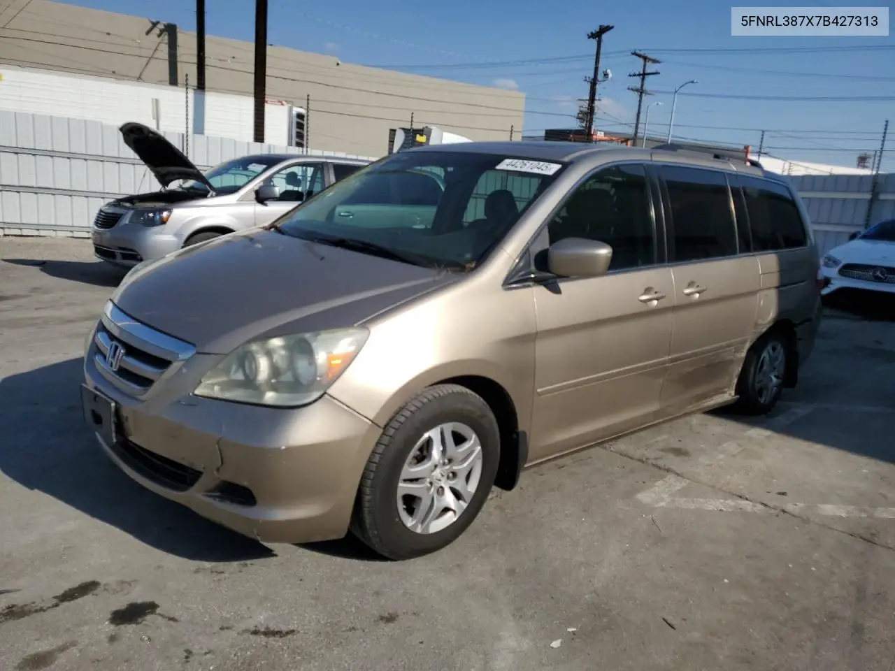 HONDA ODYSSEY 2007, VIN 5FNRL387X7B427313