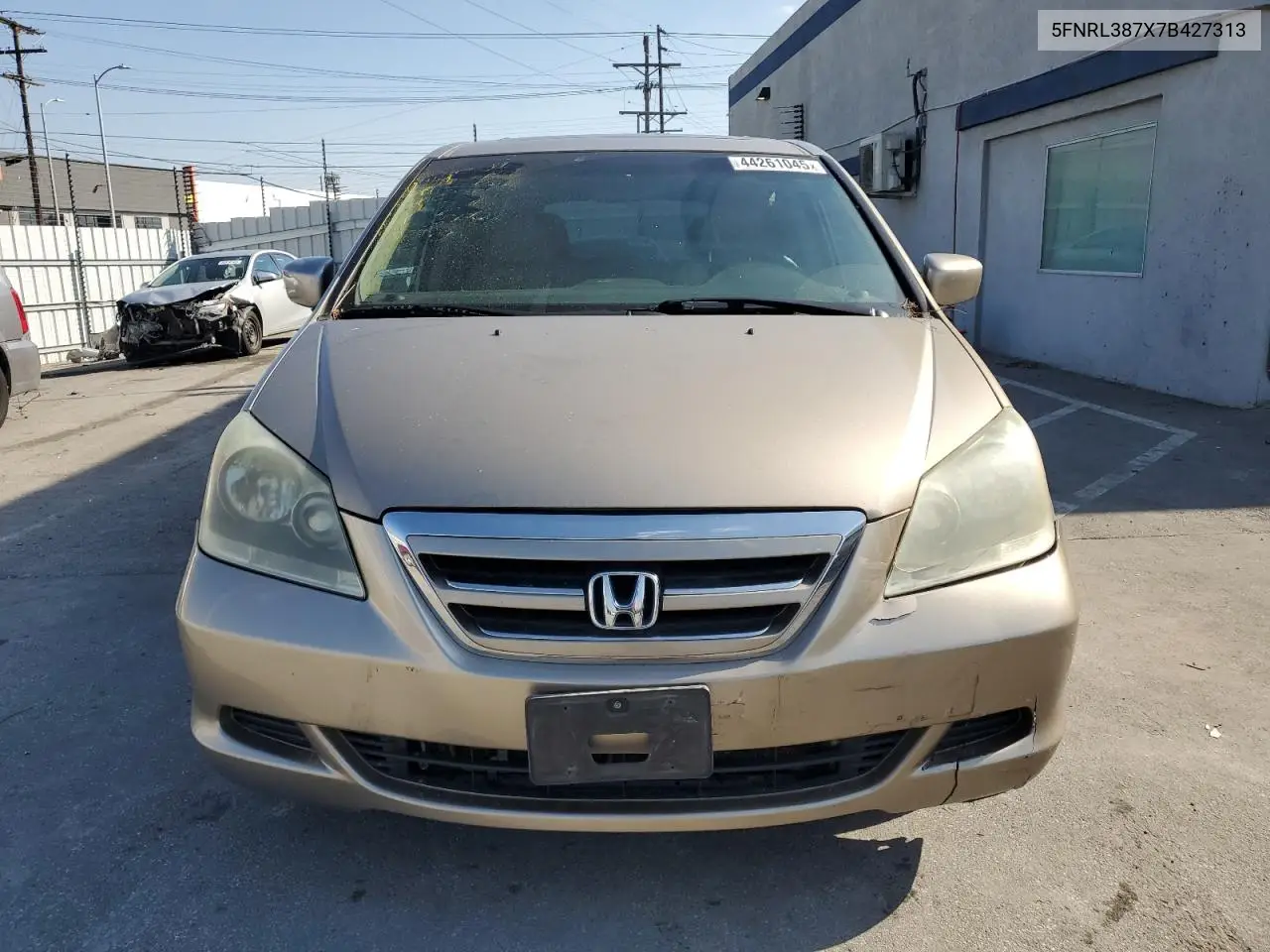 2007 HONDA ODYSSEY VIN 5FNRL387X7B427313 — фото 5