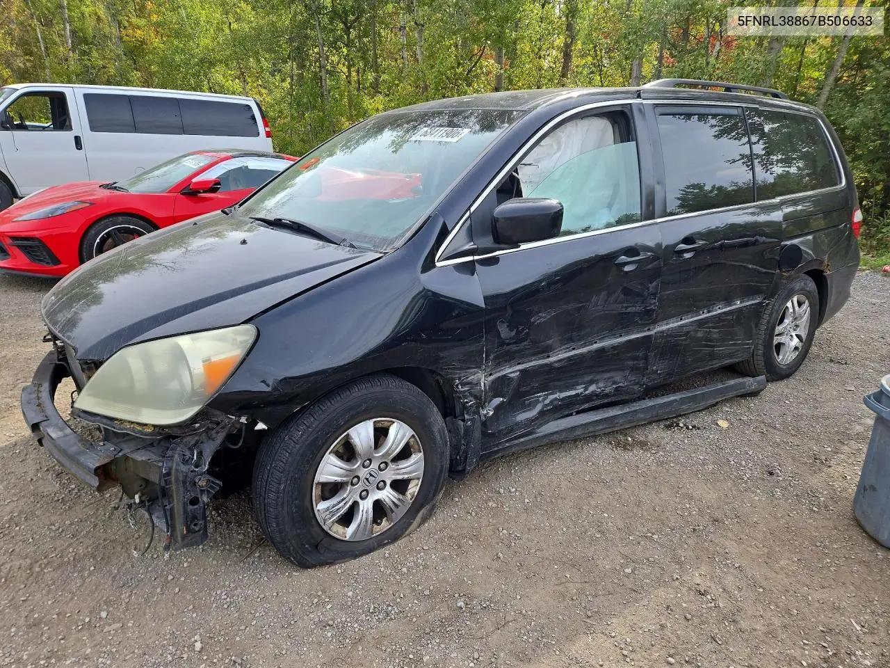 HONDA ODYSSEY 2007, VIN 5FNRL38867B506633