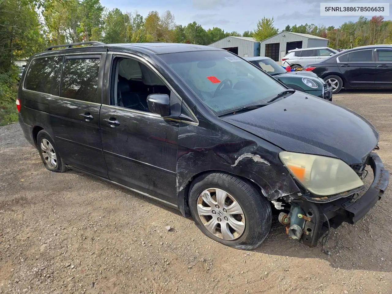 2007 HONDA ODYSSEY VIN 5FNRL38867B506633 — фото 4