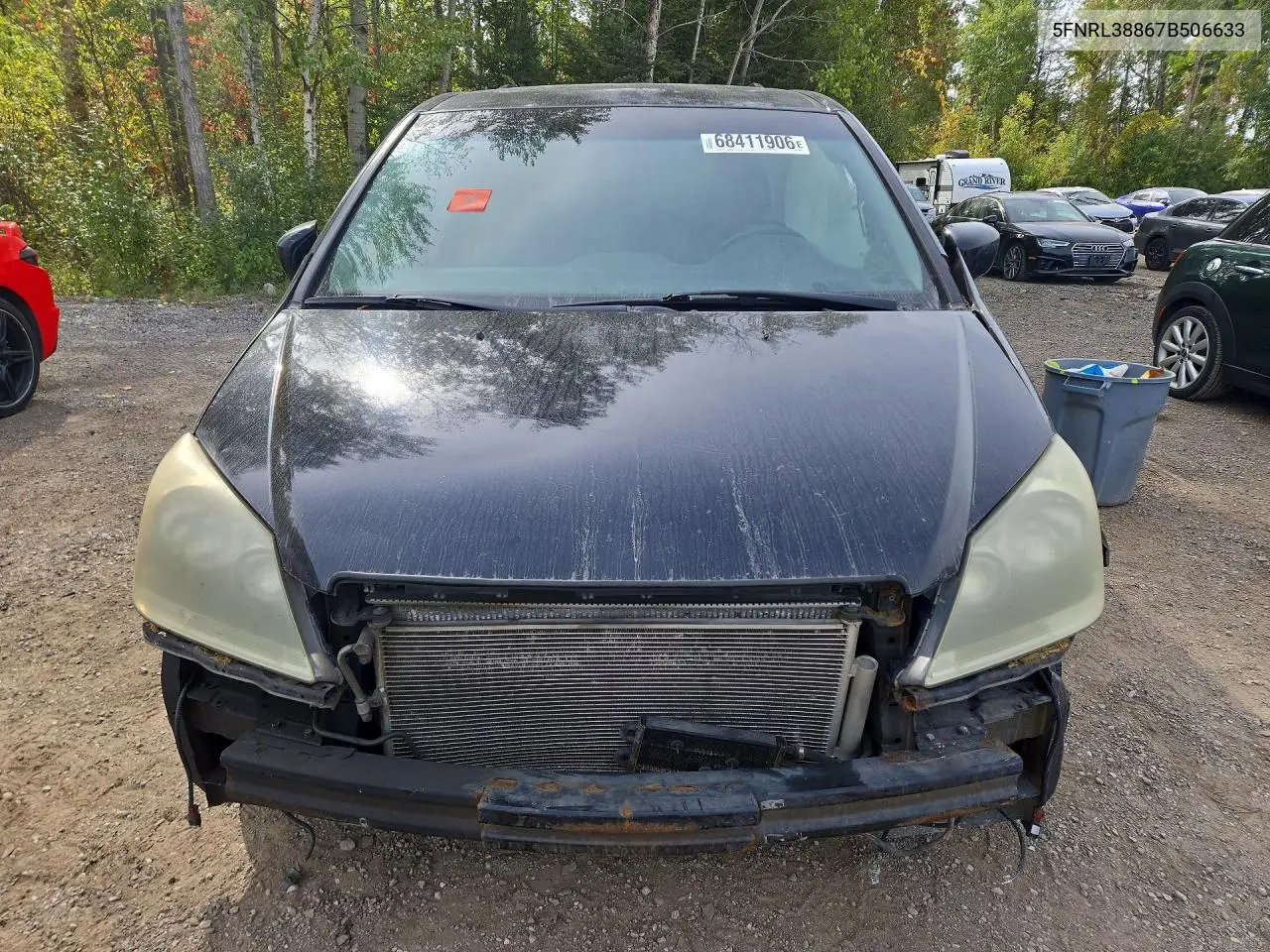 2007 HONDA ODYSSEY VIN 5FNRL38867B506633 — фото 5