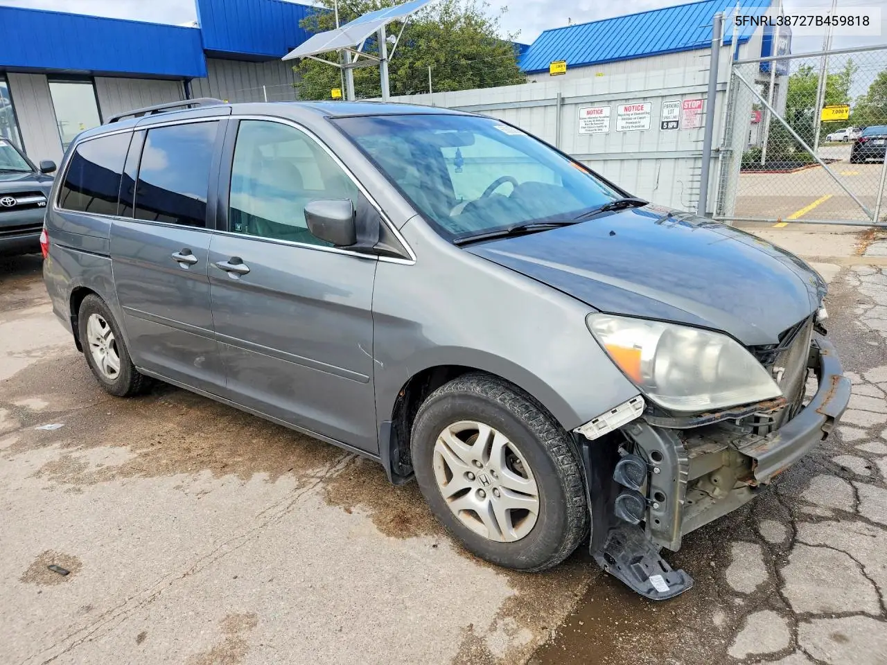 2007 HONDA ODYSSEY VIN 5FNRL38727B459818 — фото 4